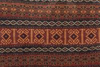 A Caucasian or Northwest Persian Wool Saddle Bag in an Acrylic Frame