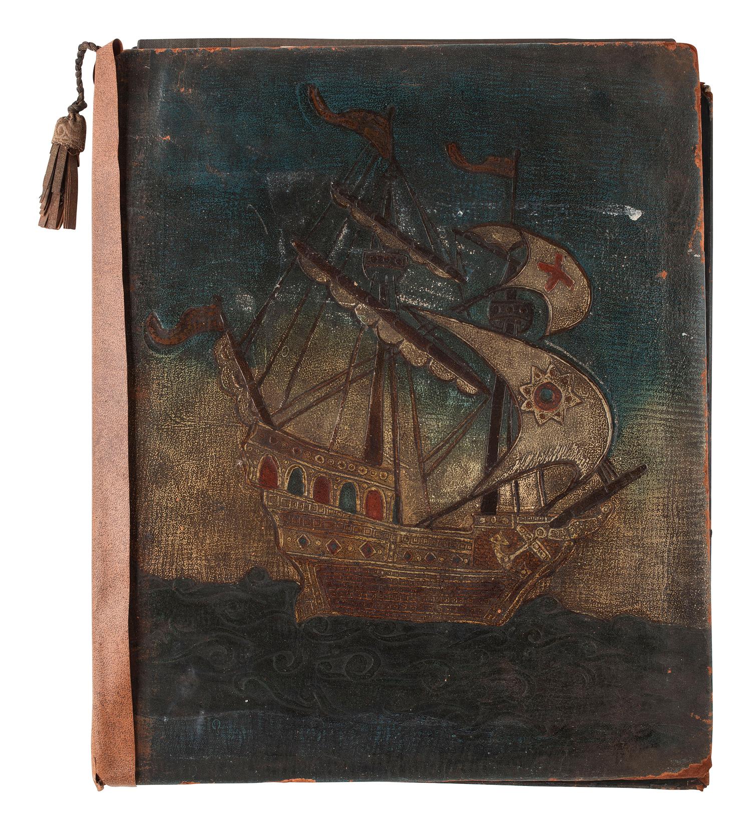 [AUTOGRAPHS]. Scrapbook containing autographs and ephemera, including scarce Revolutionary War-era imprints.