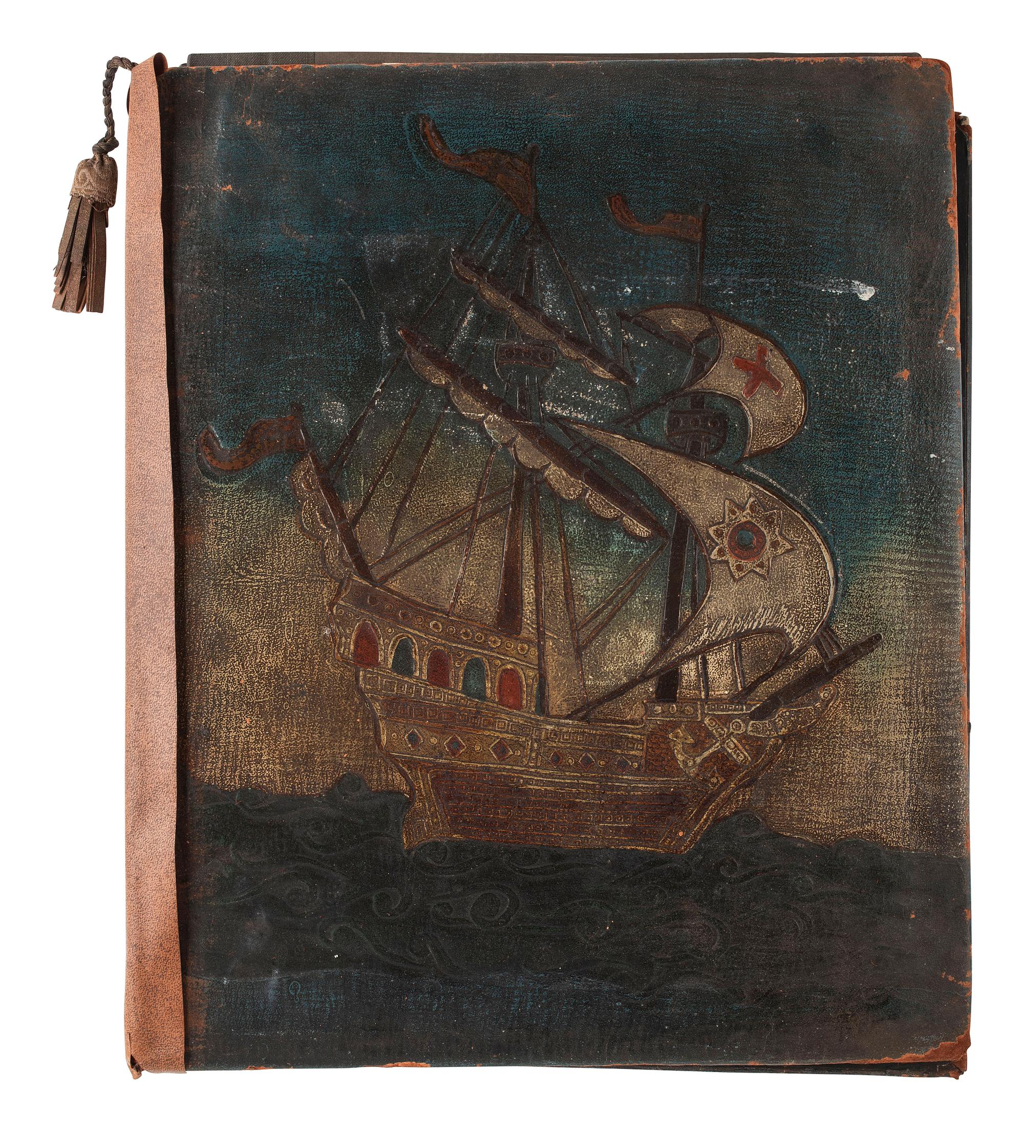 [AUTOGRAPHS]. Scrapbook containing autographs and ephemera, including scarce Revolutionary War-era imprints.