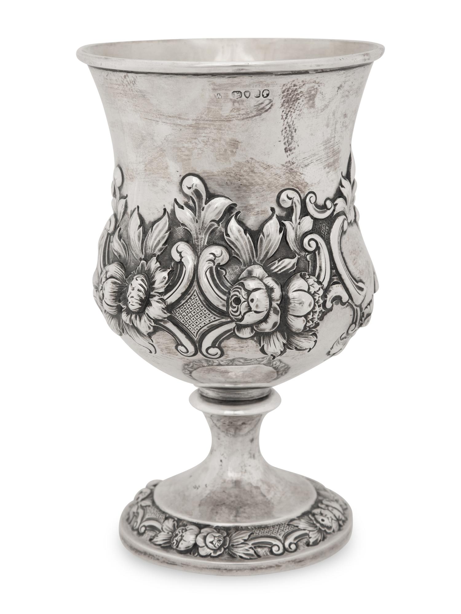 A Victorian Silver Goblet