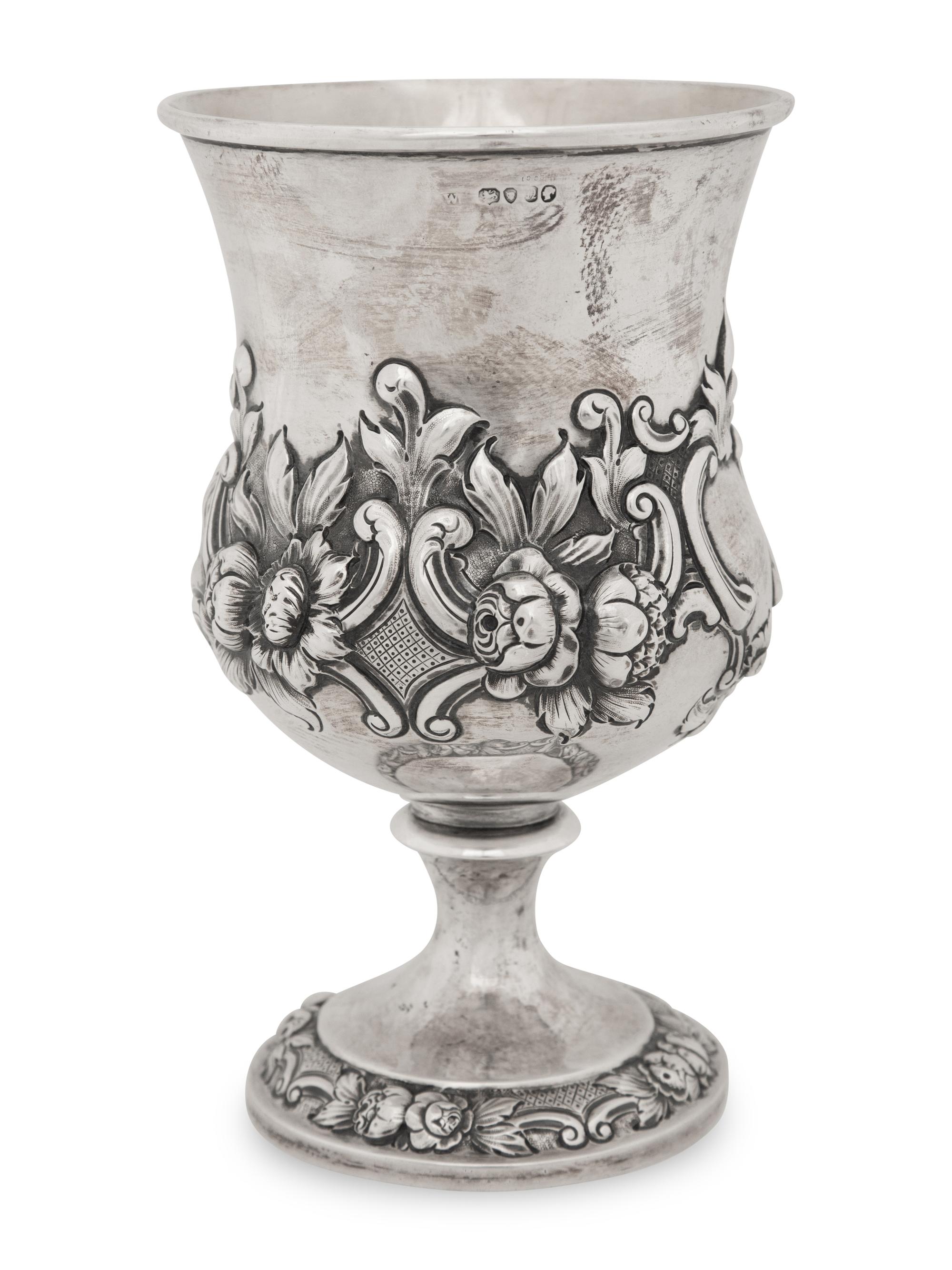 A Victorian Silver Goblet