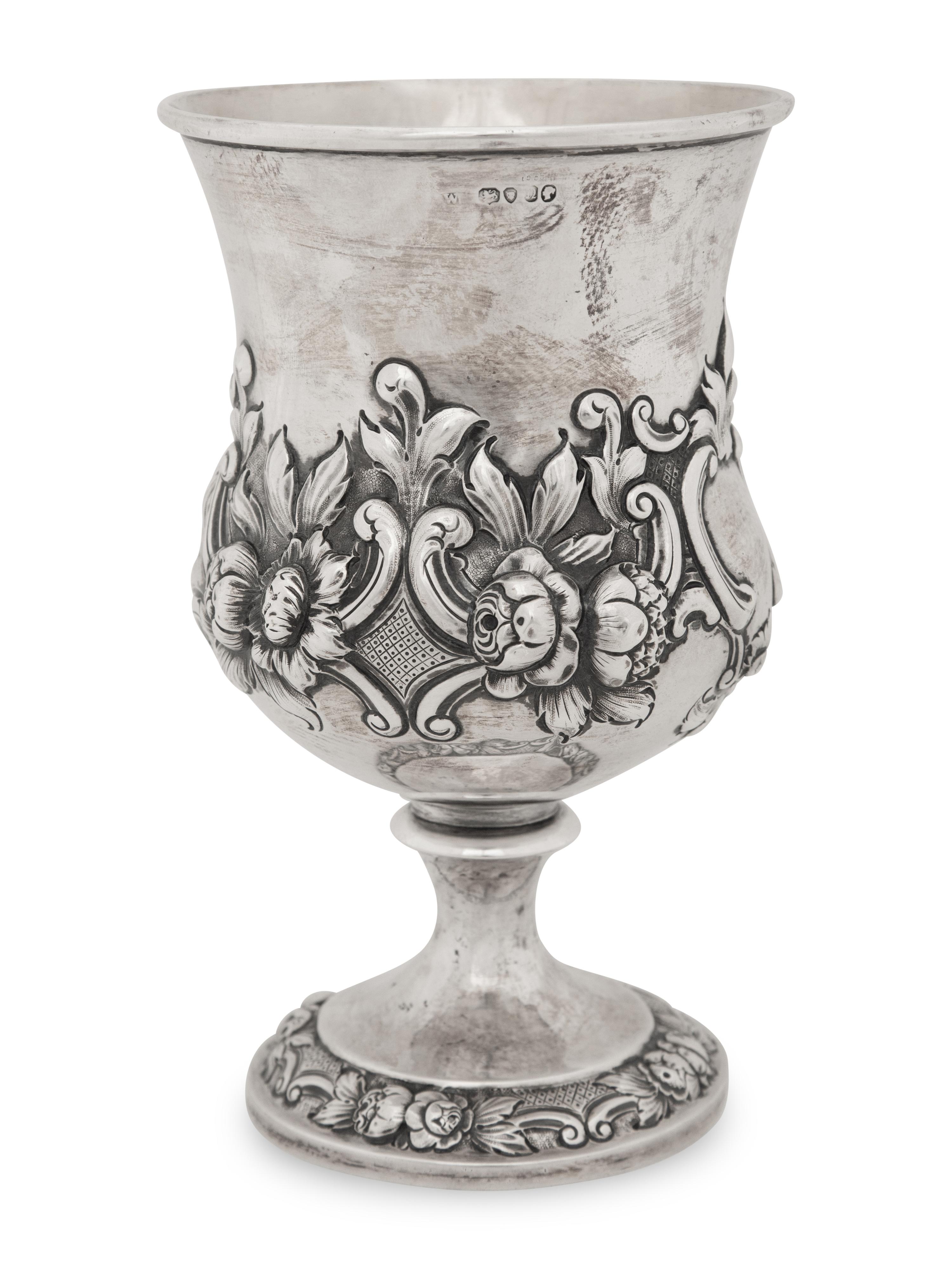 A Victorian Silver Goblet