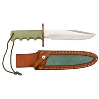 Randall Attack Stainless with Jade Color Hilt and Custom Sheath by F.W. Byrd
