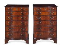 A Pair of George III Style Mahogany Side Chests