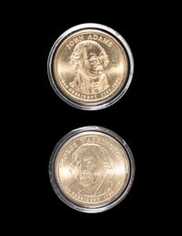 [ERROR] A Group of Four Presidential $1 Rim Error Coins