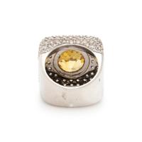 YELLOW SAPPHIRE AND DIAMOND RING