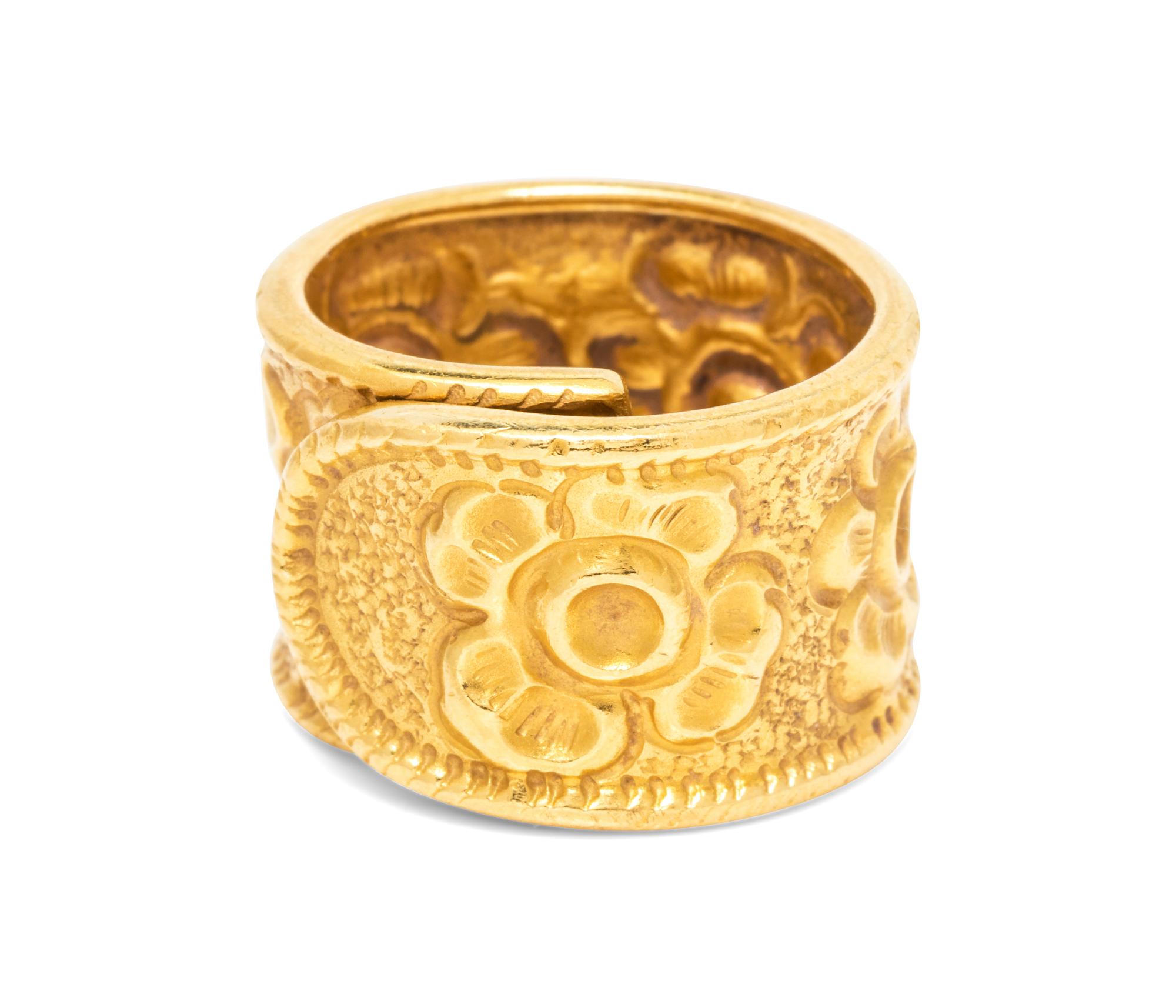 A 22 Karat Yellow Gold Ring, Zolotas,