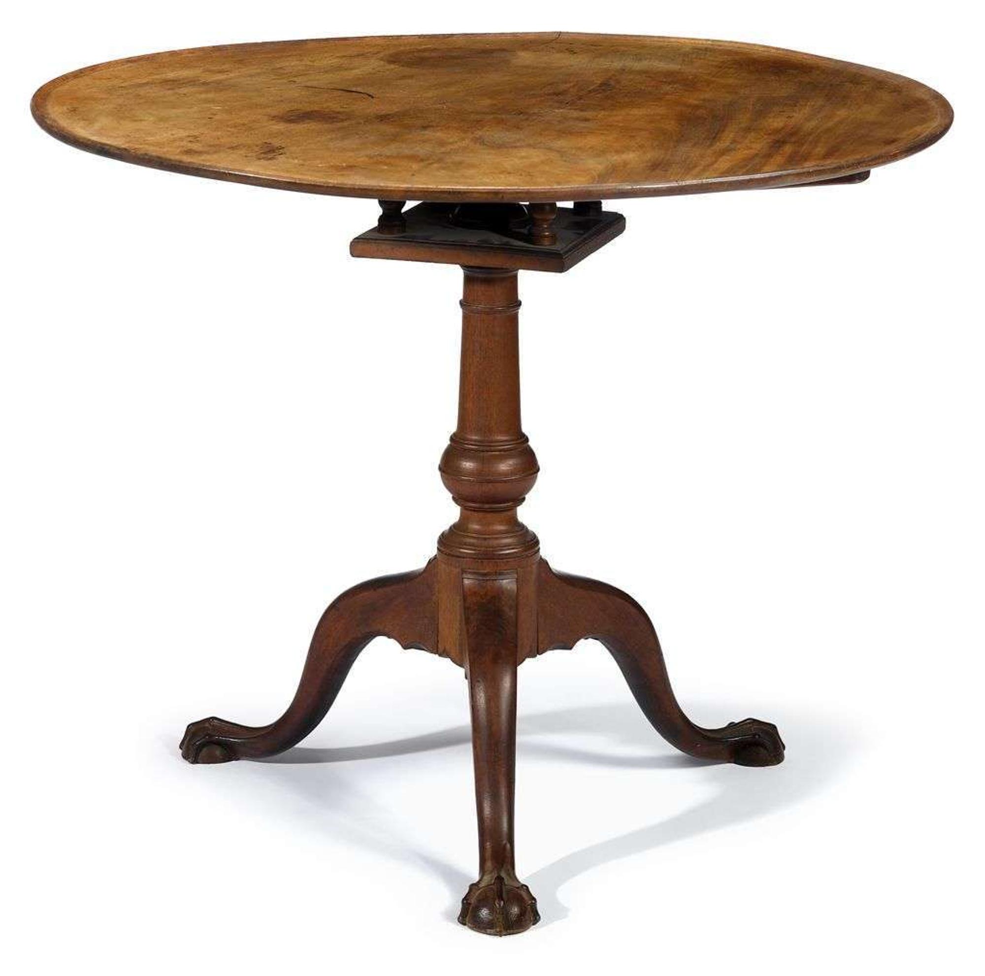 Chippendale walnut tea table philadelphia, pa, circa 1770