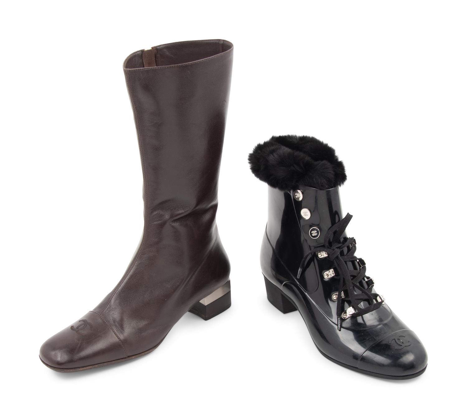 Five Pairs of Chanel Boots and Shoes