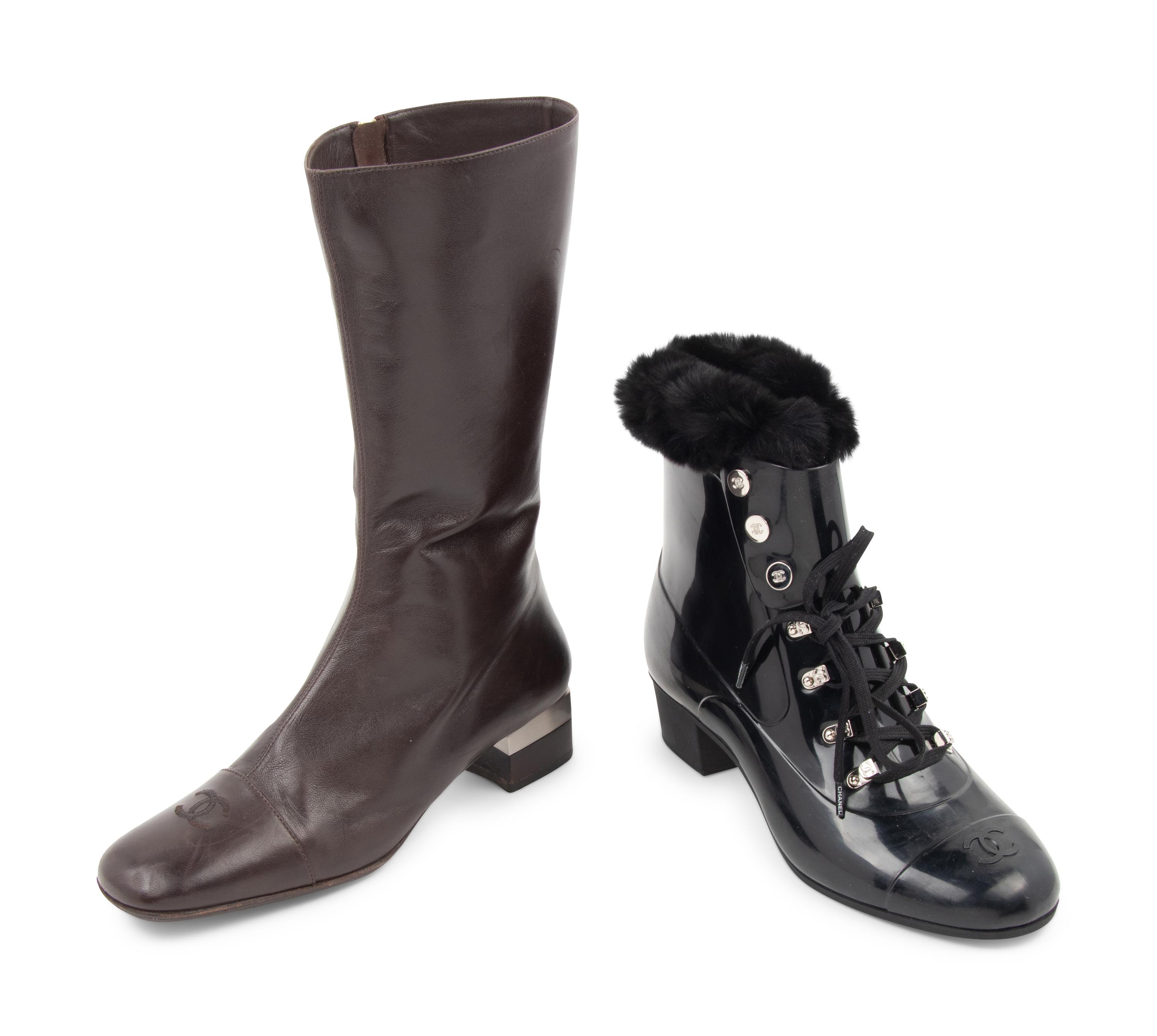 Five Pairs of Chanel Boots and Shoes