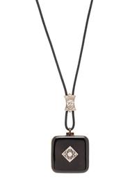 Carter, Gough & Co., Edwardian, Diamond and Enamel Locket Pendant