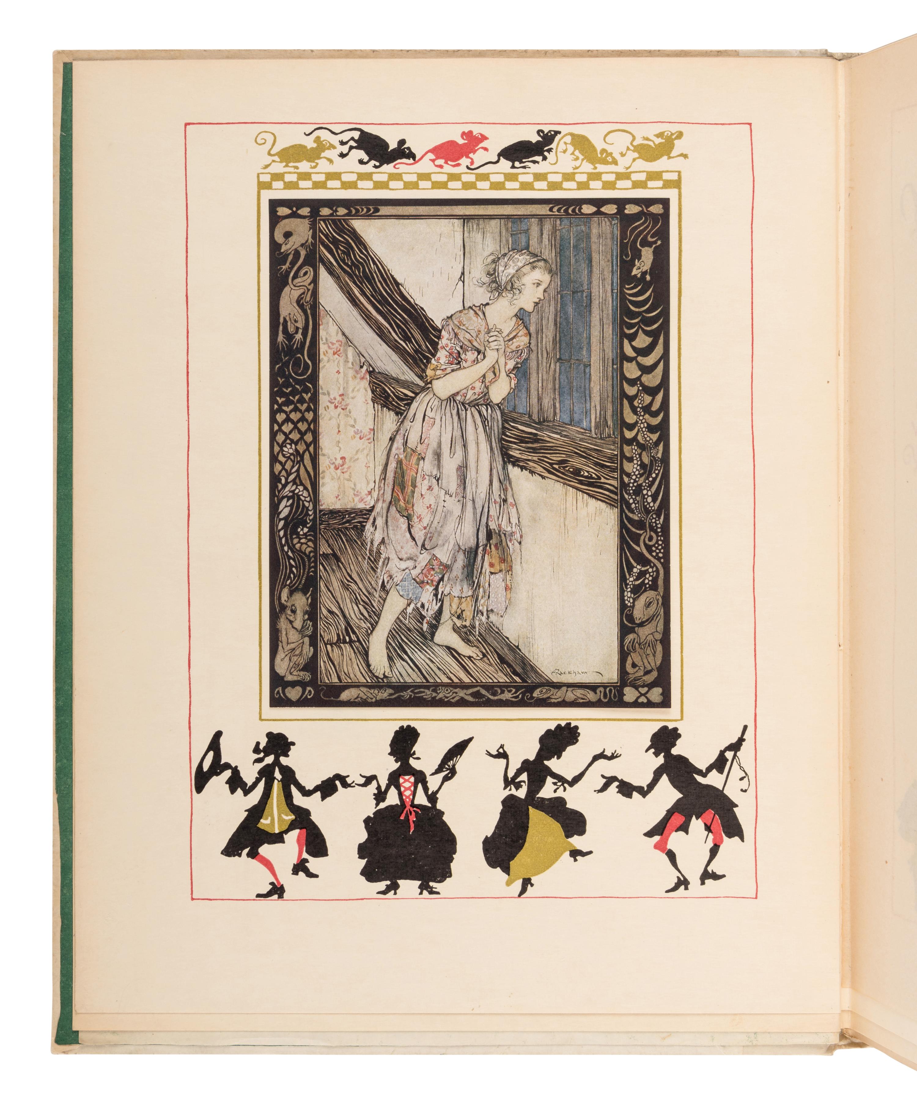[RACKHAM, Arthur (1867-1939), illustrator]. EVANS, Charles Seddon (1883-1944). Cinderella . London and Philadelphia: William Heinemann and J.B. Lippincott Co., [1919].