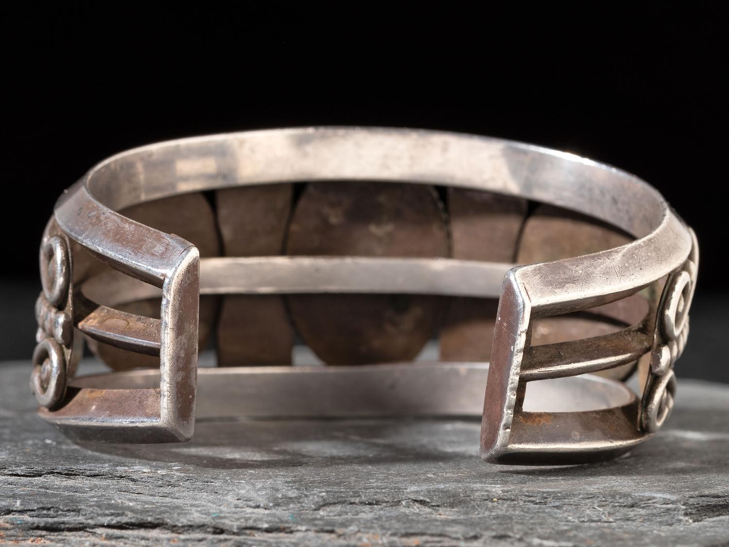 Navajo Silver and Turquoise Cuff Bracelet