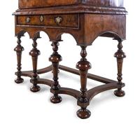 A William and Mary Walnut Chest on Stand