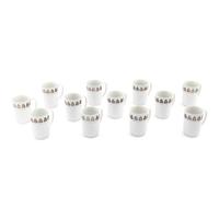 A Set of Twelve Georg Jensen Acorn Porcelain Coffee Mugs