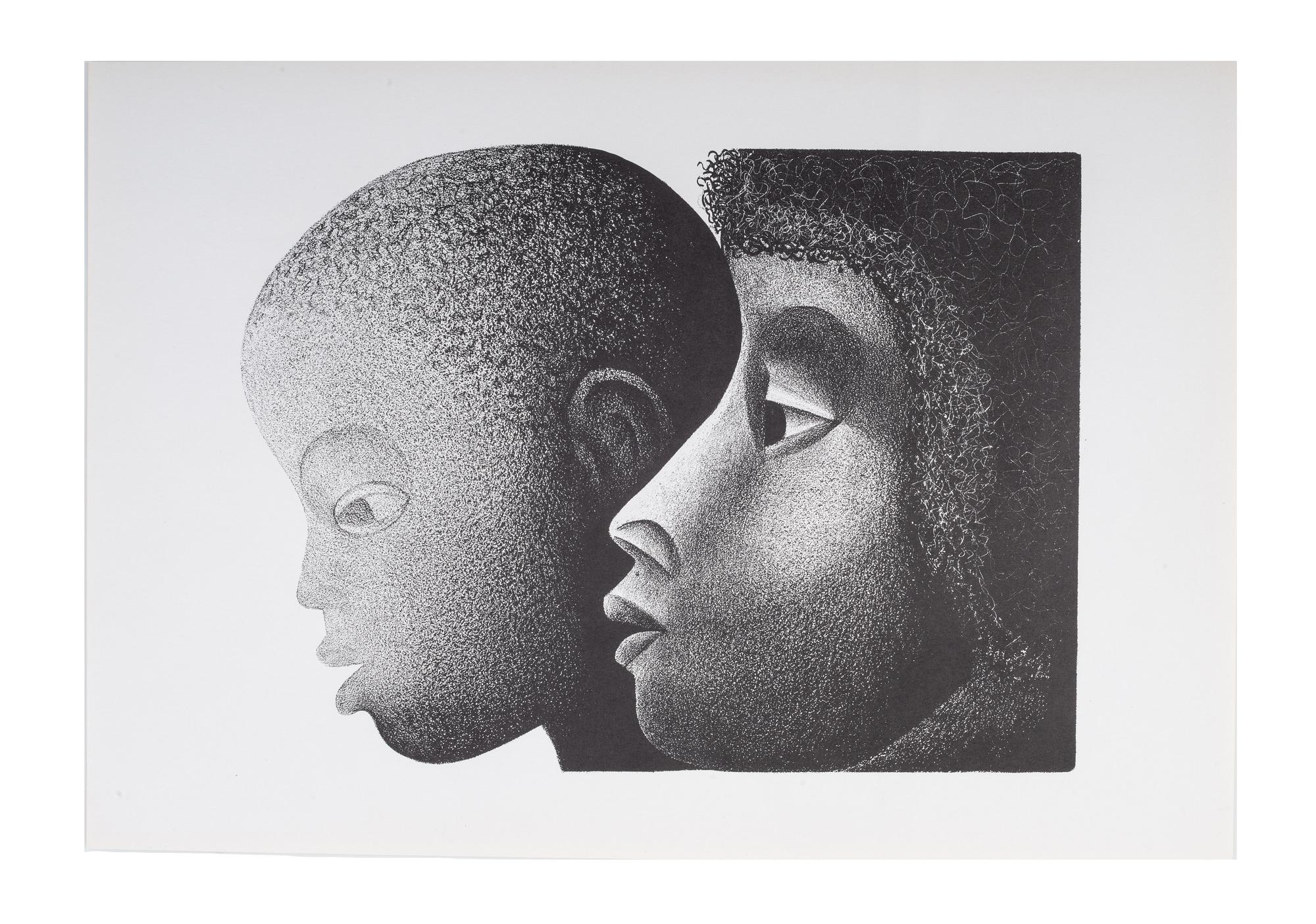 [ART]. CATLETT, Elizabeth (1915-2012). Portfolio containing 5 lithographs. [Mexico City]: Litografos Unidos, S.A., ca 1973.