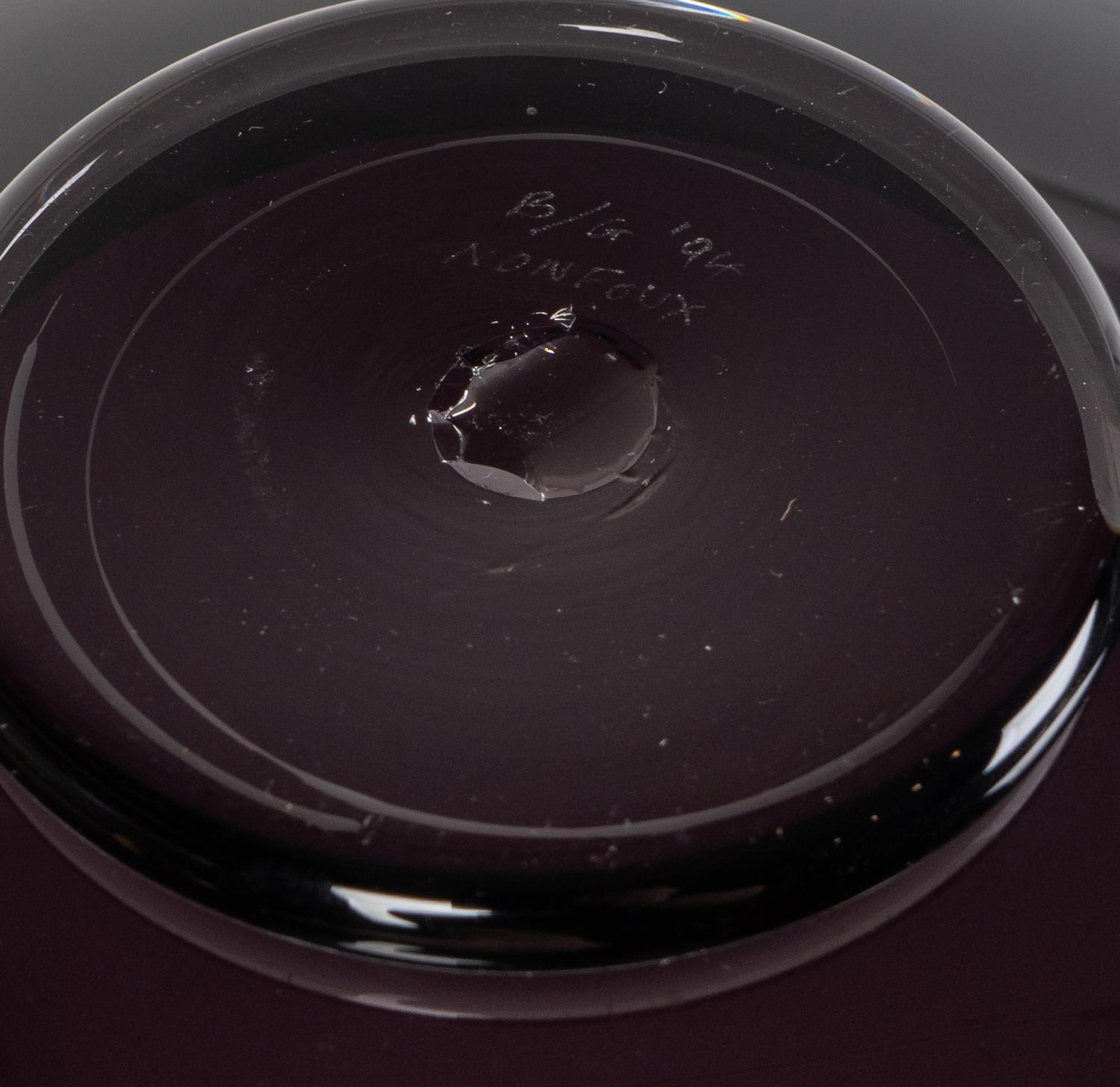 A Set of Seven Baldwin Guggisberg Nonfoux Glass Bowls — DATED 1992-1995