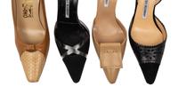 Four Pairs of Designer Shoes, Three Manolo Blahnik and One Ferragamo