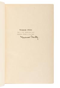 HARDY, Thomas (1840-1928). The Writings of Thomas Hardy in Prose and Verse . New York and London: Harper and Brothers, [ca 1912].