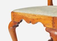 A Queen Anne carved maple side chair, probably Boston, MA, circa 1730-1750