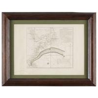 A Benjamin Franklin owned Chart of the Gulf Stream, Remarques Sur la Navigation de Terre-Neuve a New -York afin d'eviter les Courrants et les bas-fonds au Sud de Nantucket et du Banc de George George-Louis Le Rouge, Paris, circa 1783