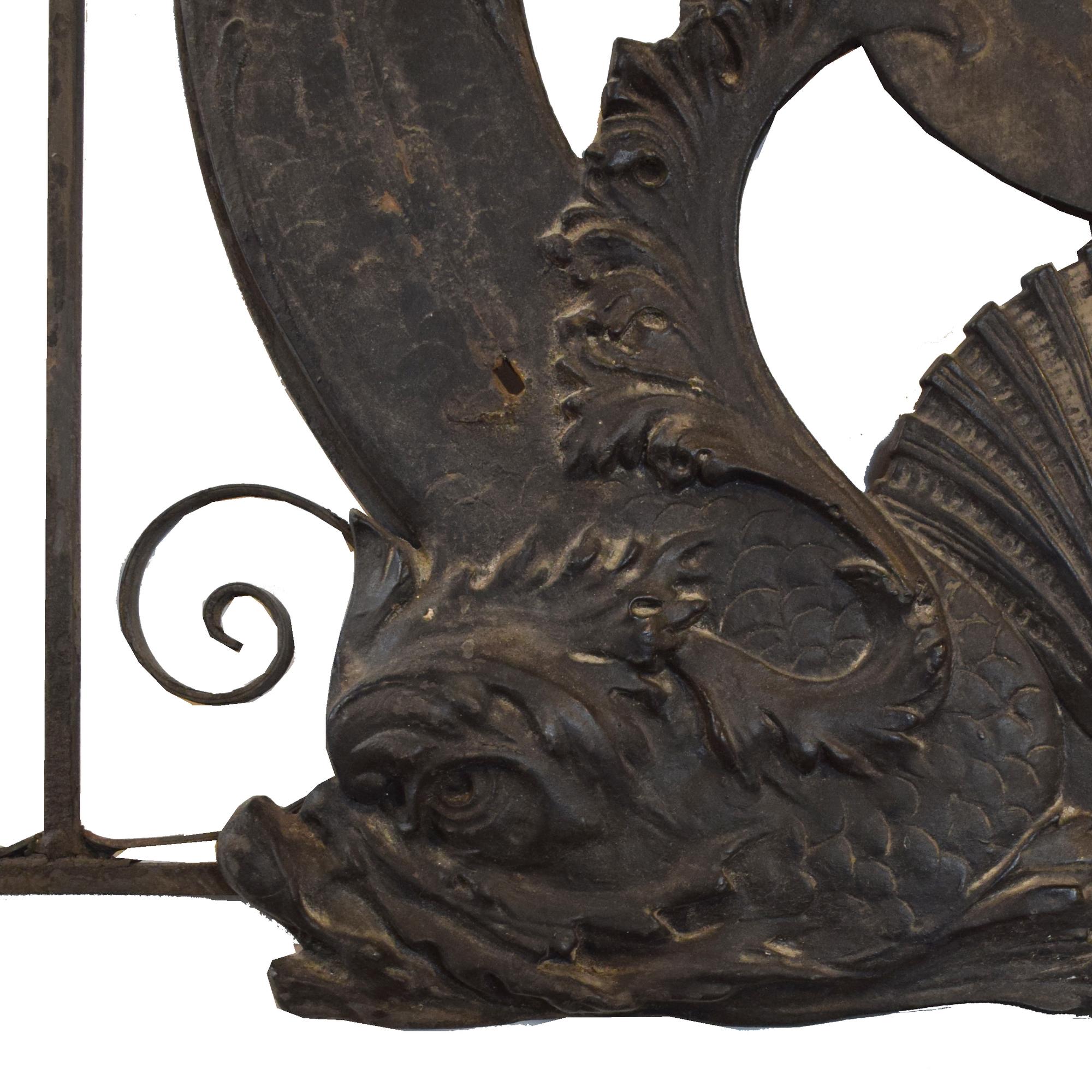 A Wrought Iron Grill from the Fisher Building, Chicago, IL. 48.25" W x .75" D x 32.5" H — United States, 1896