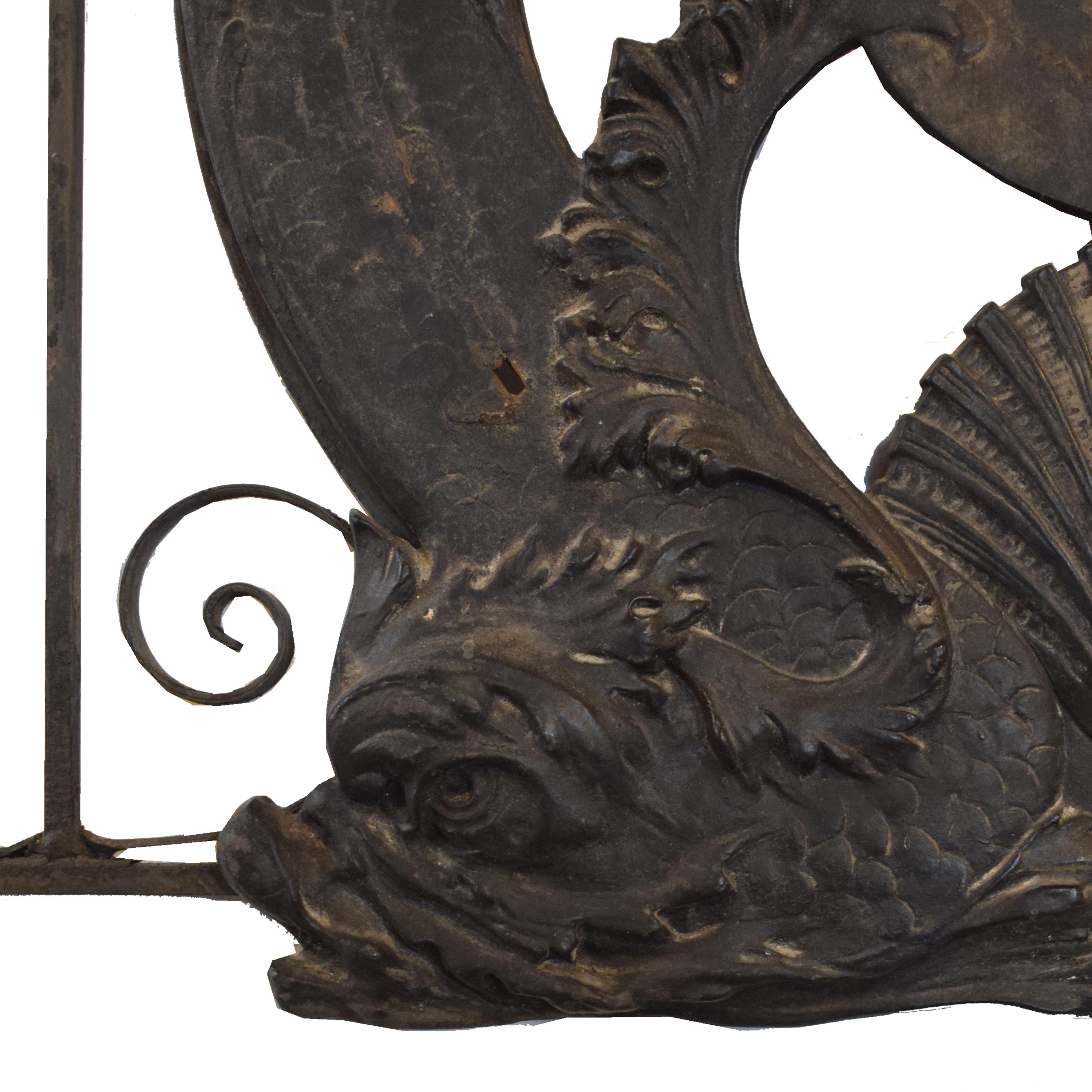 A Wrought Iron Grill from the Fisher Building, Chicago, IL. 48.25" W x .75" D x 32.5" H — United States, 1896