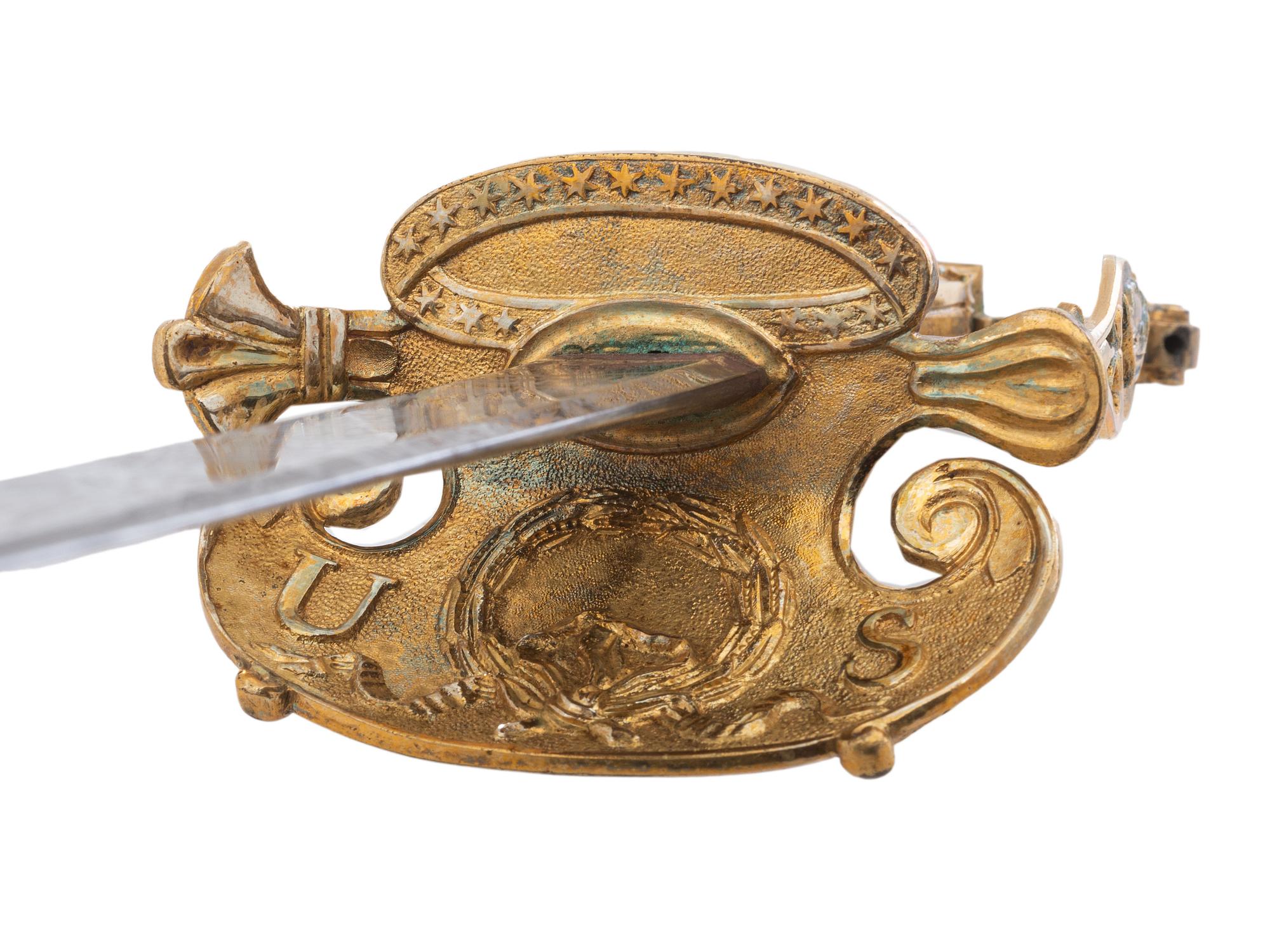 A Rare William Rose War of 1812 Lake Champlain Congressional Presentation Sword of Sailing Master Daniel Ricard