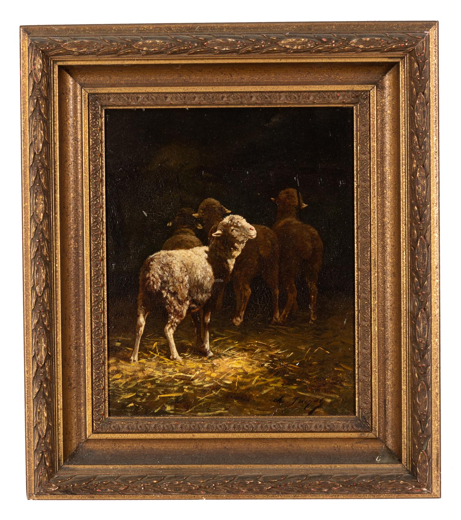 Sheep at a Manger