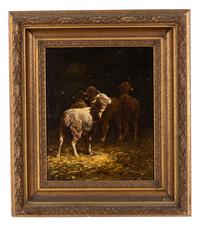Sheep at a Manger