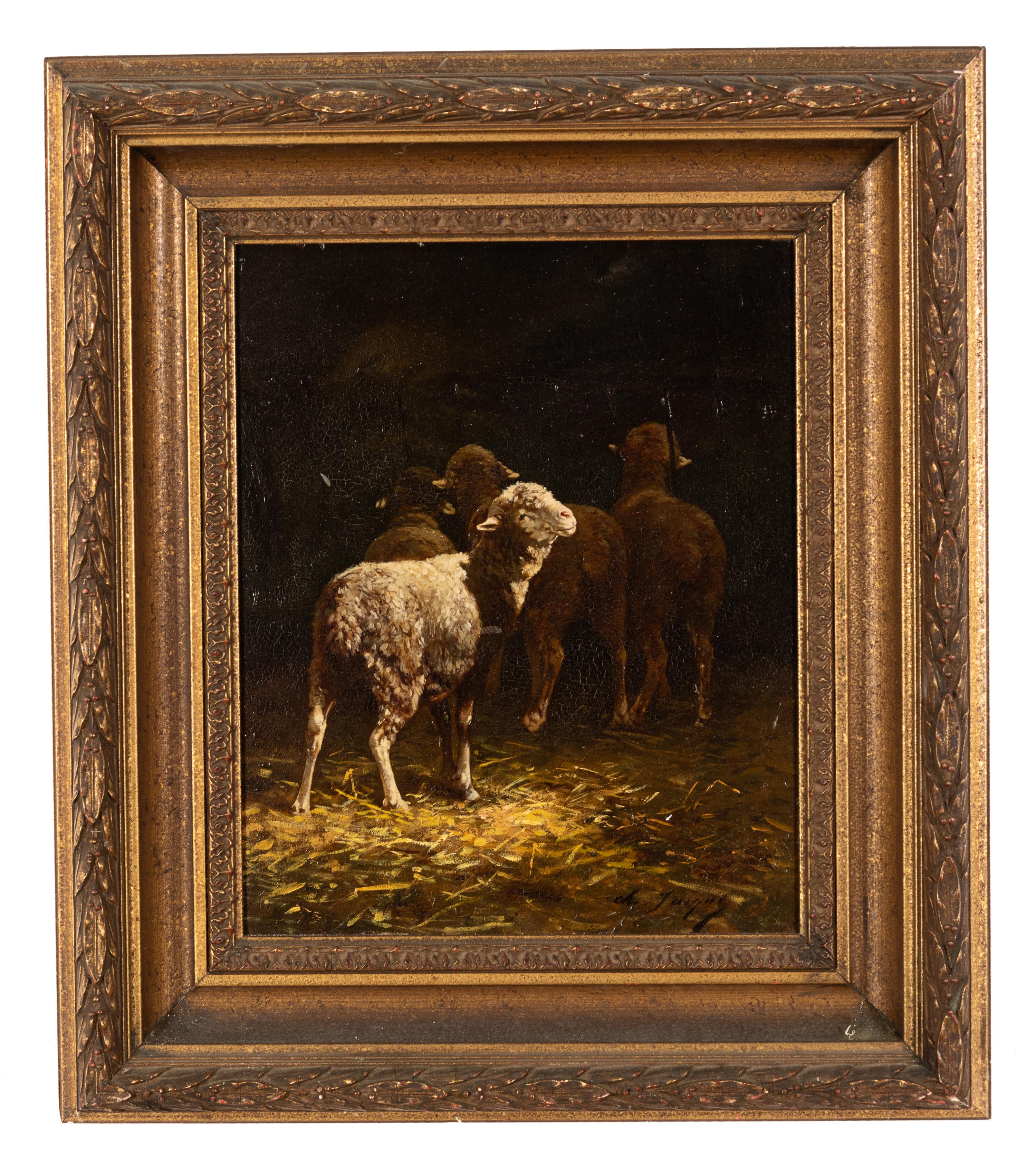 Sheep at a Manger