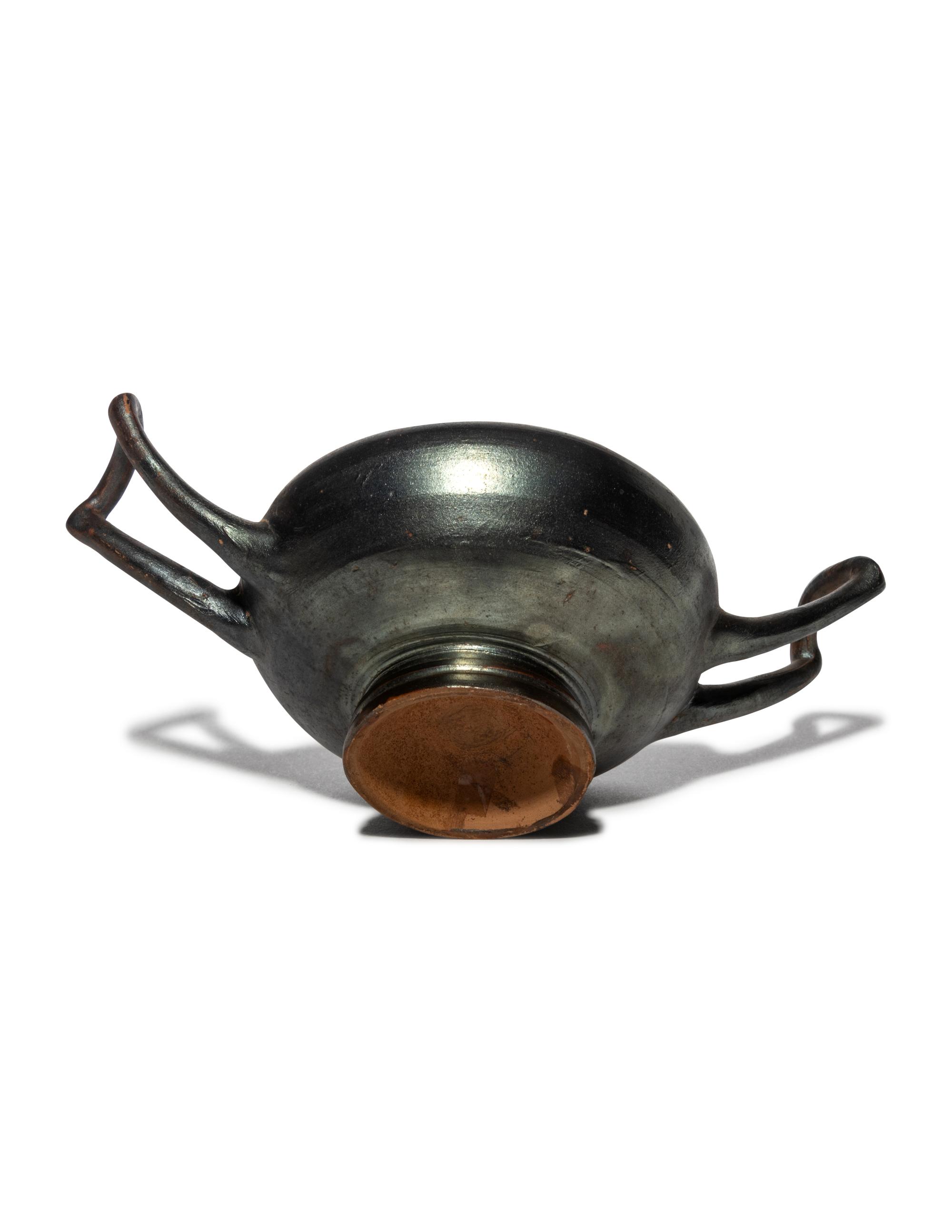 A Greek Black-Glazed Skyphos
