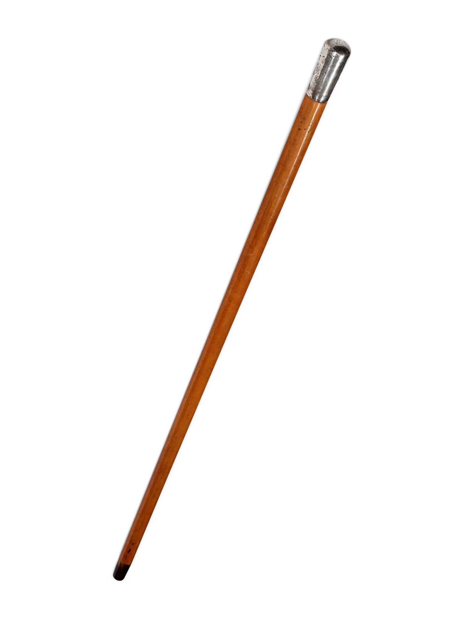 An Edwardian Silver Mounted Malacca Walking Stick