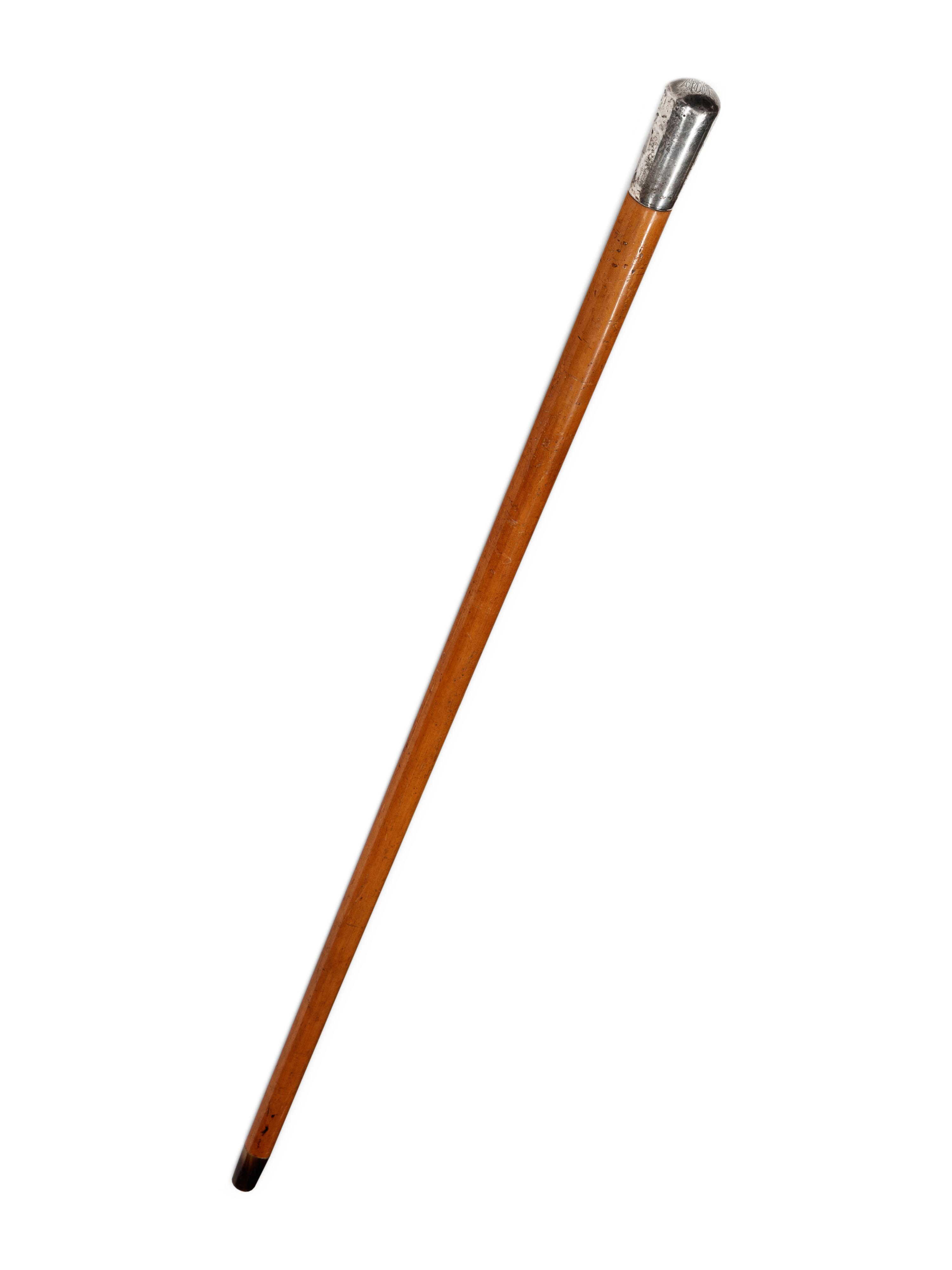 An Edwardian Silver Mounted Malacca Walking Stick