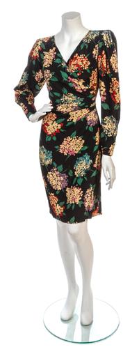 An Emanuel Ungaro Floral Print Dress, Size 8.