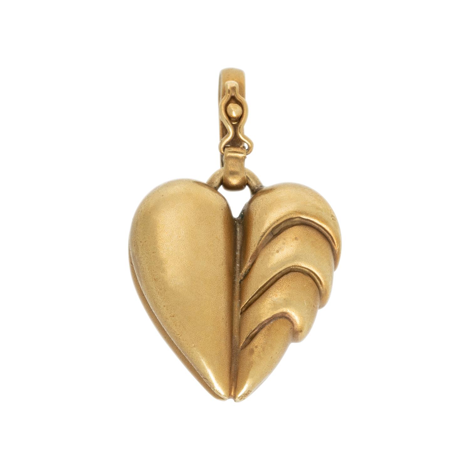 VAHE NALTCHAYAN, YELLOW GOLD HEART PENDANT