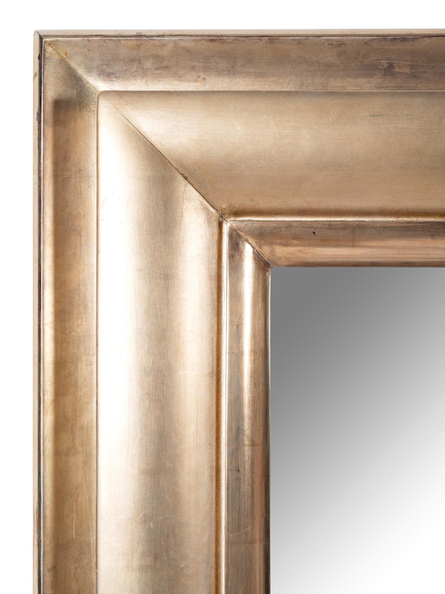 A Large Contemporary Gilt Composition Mirror