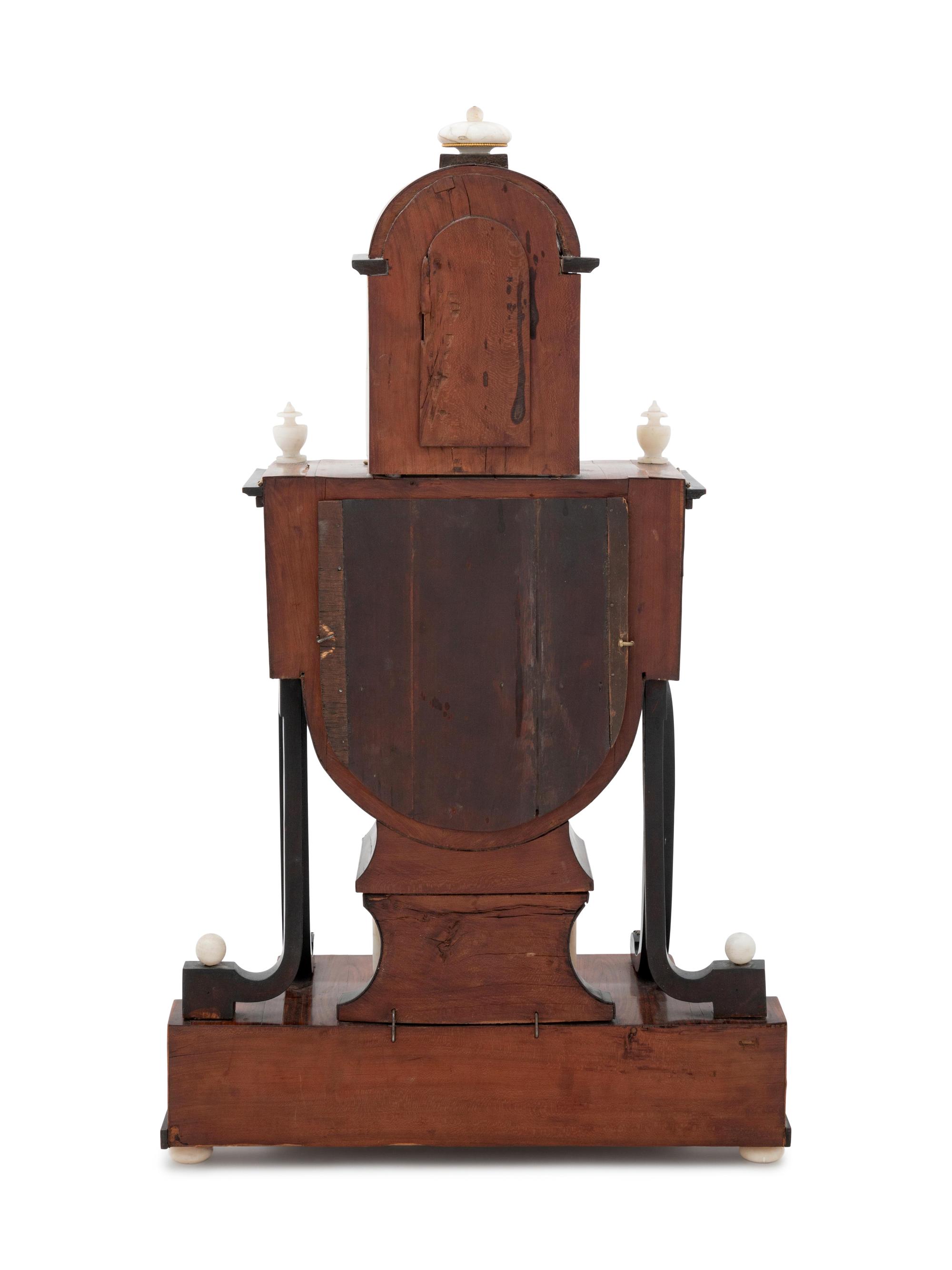 An Austrian Quarter Repeater Alabaster Mounted Clock
