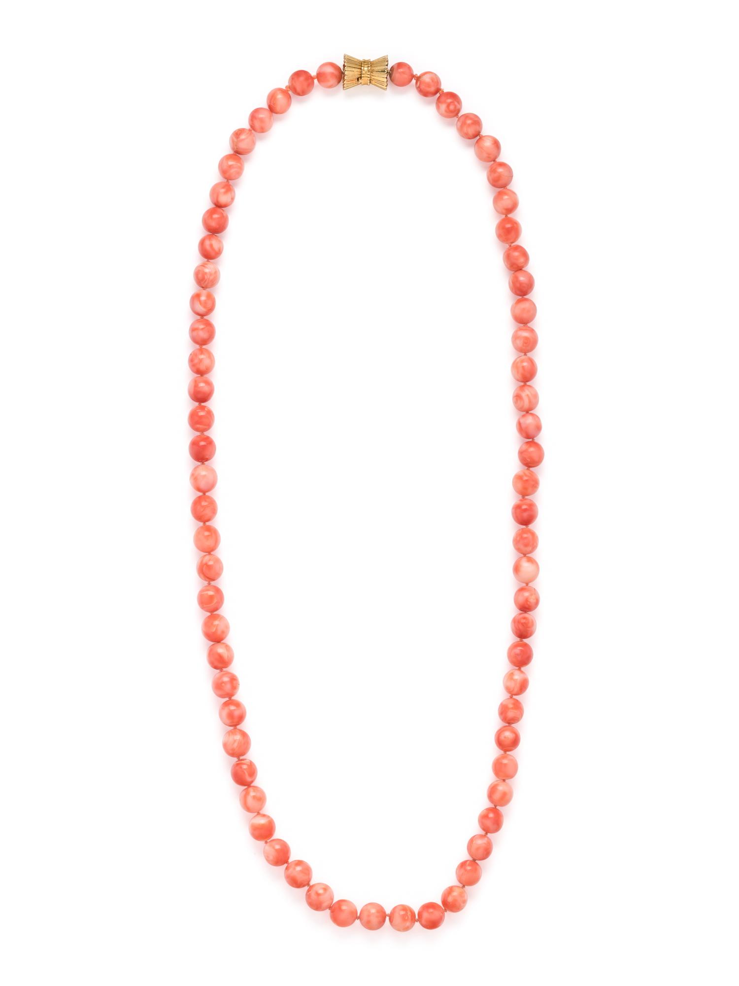 CORAL BEAD NECKLACE
