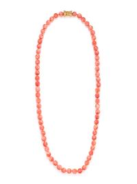 CORAL BEAD NECKLACE
