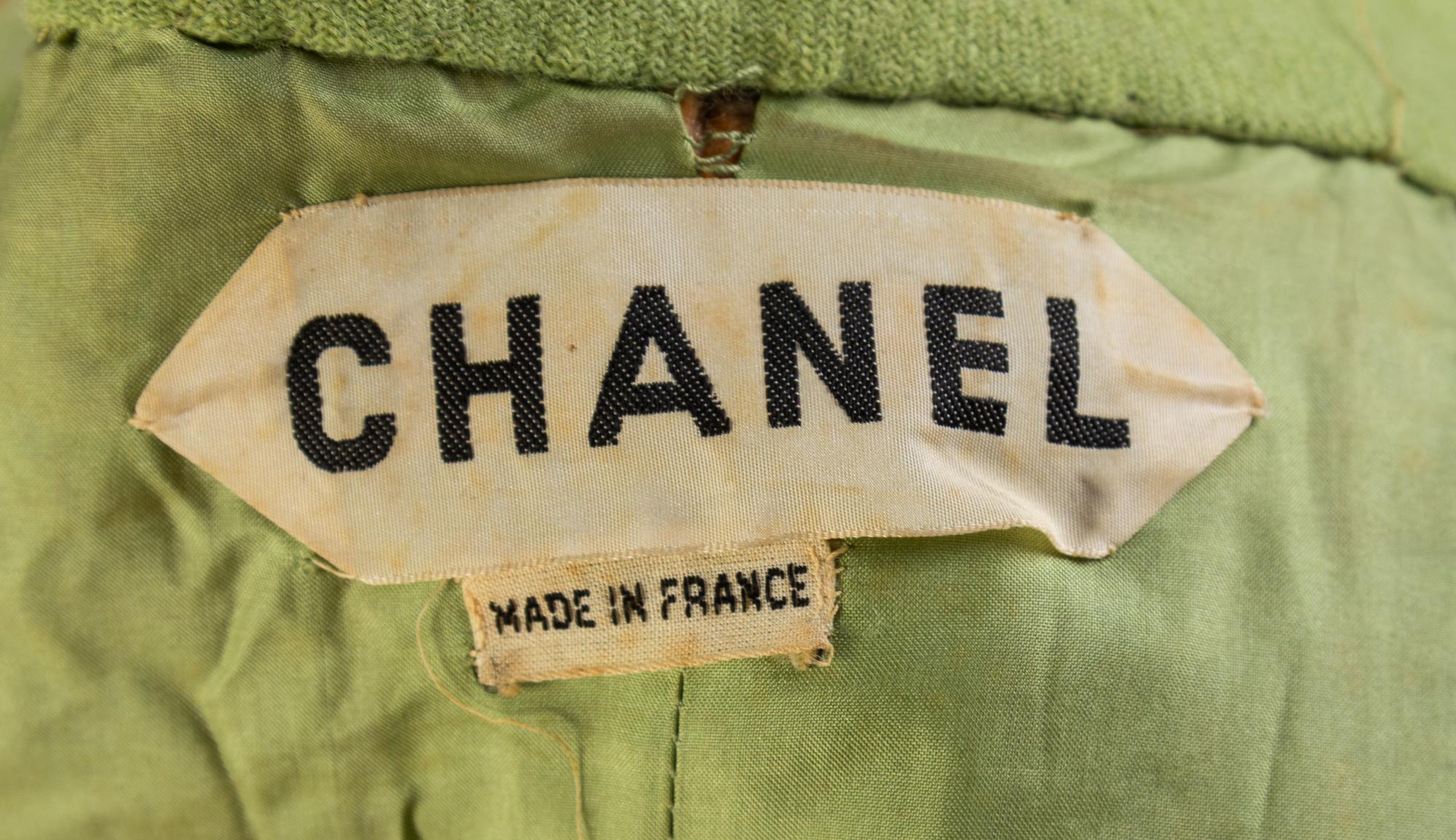 A Chanel Vintage Multicolor Plaid Wool Skirt Suit, No size.