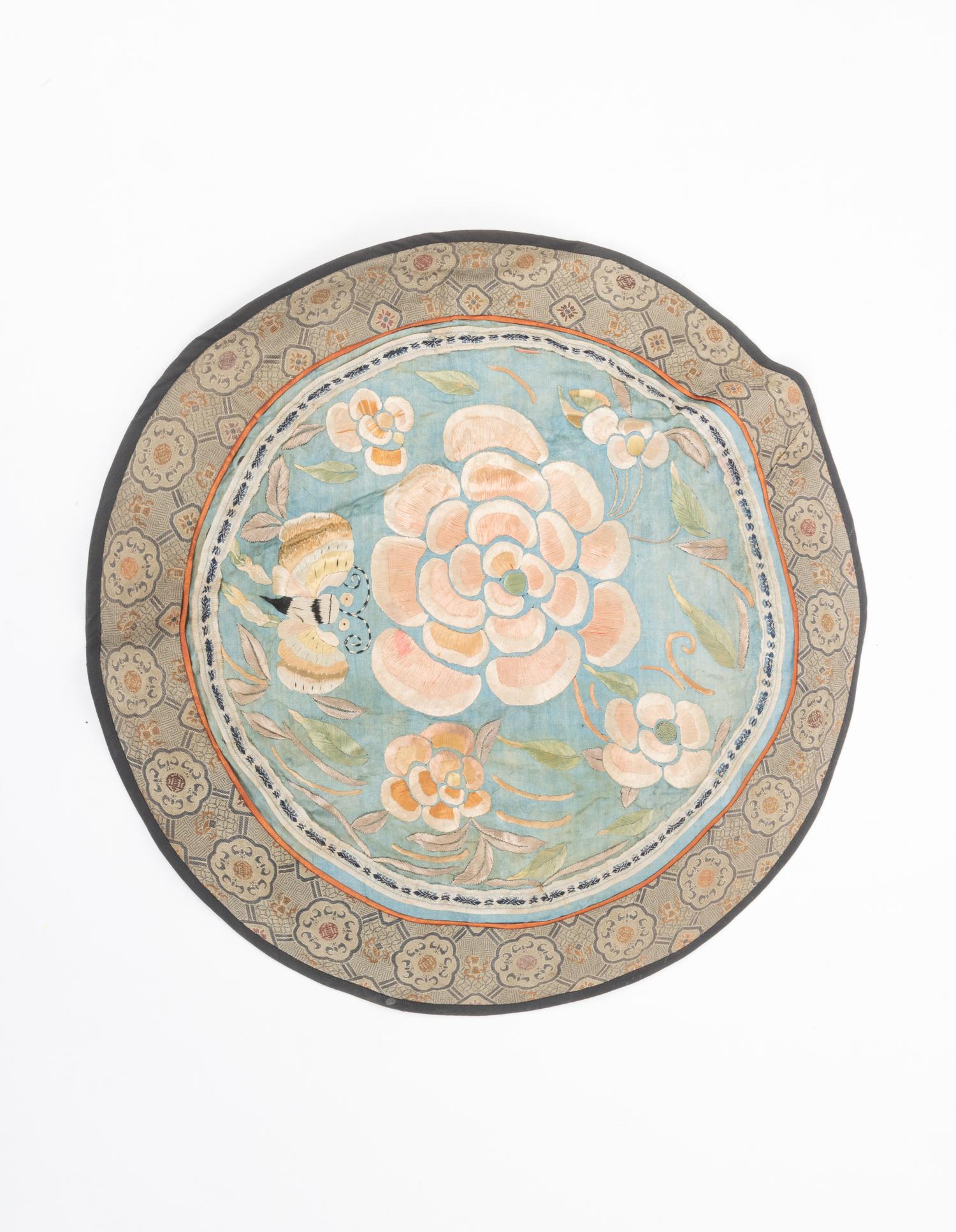 Five Chinese Silk Embroidery Panels