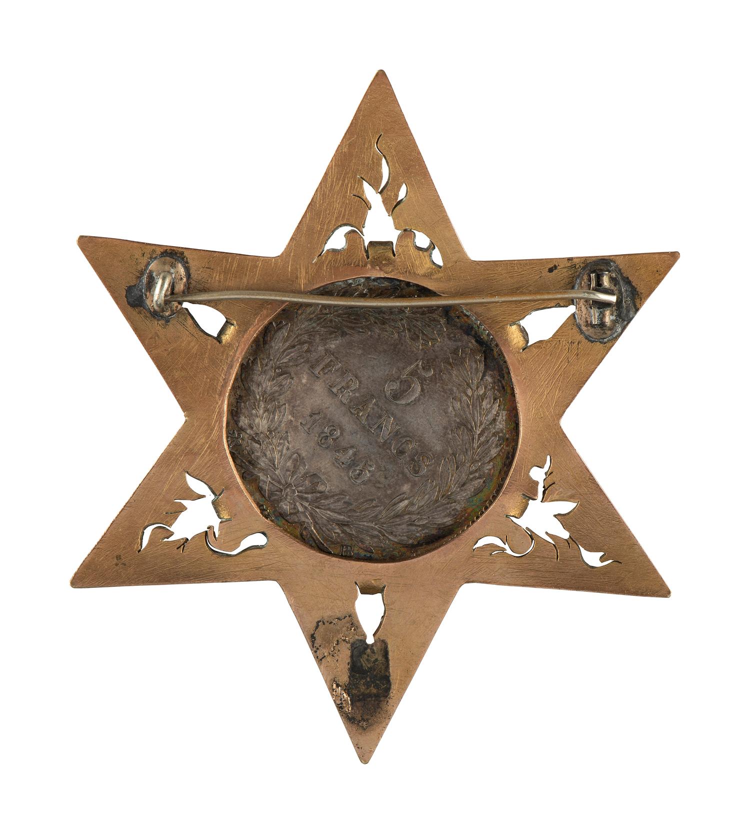 [MILITARIA]. Militia medal presented by the Savery Artillery to Ph. Hennecker, possibly from New York. June 1859.