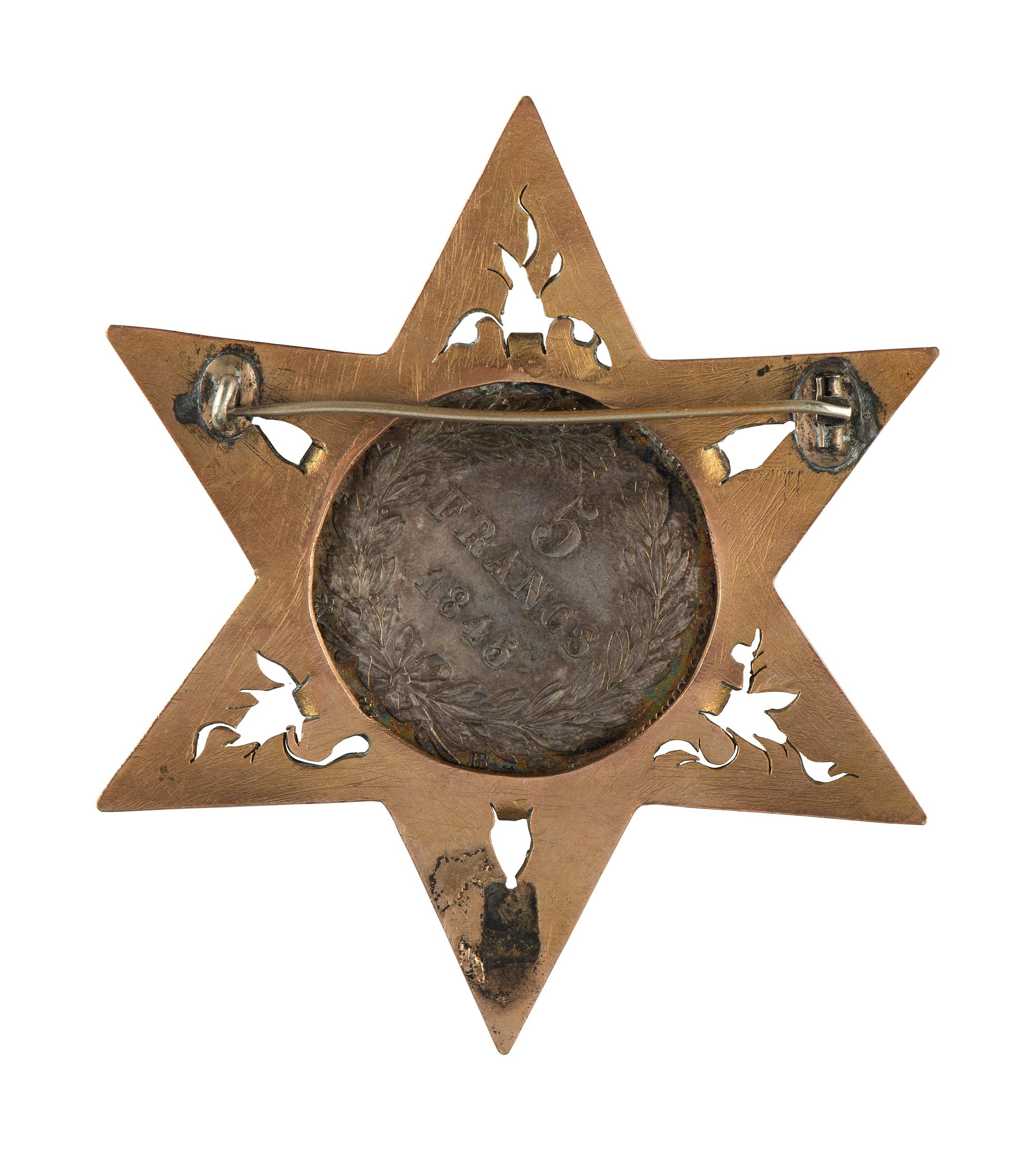 [MILITARIA]. Militia medal presented by the Savery Artillery to Ph. Hennecker, possibly from New York. June 1859.