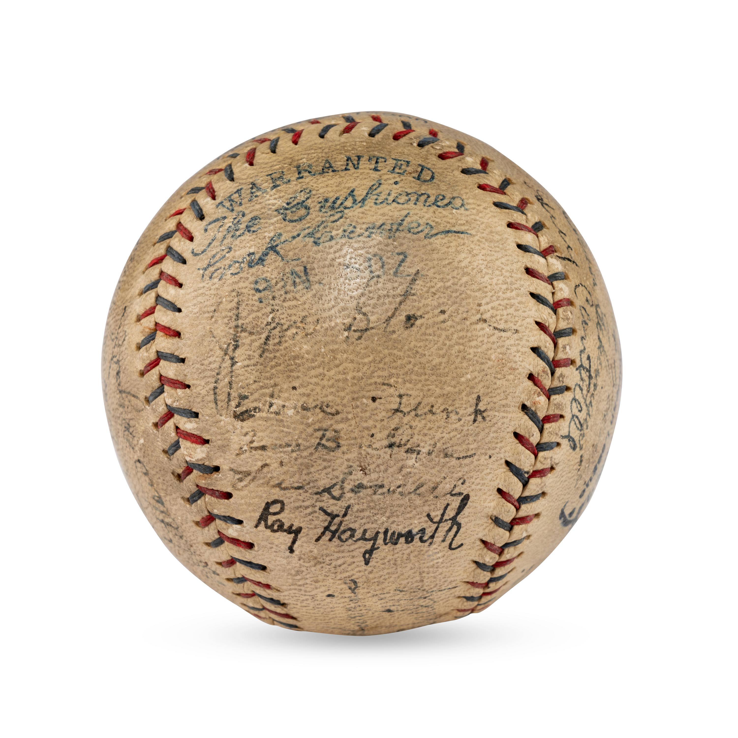 A 1930 Detroit Tigers Team Signed Autograph Baseball (JSA Letter of Authenticity)