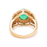 EMERALD AND DIAMOND RING
