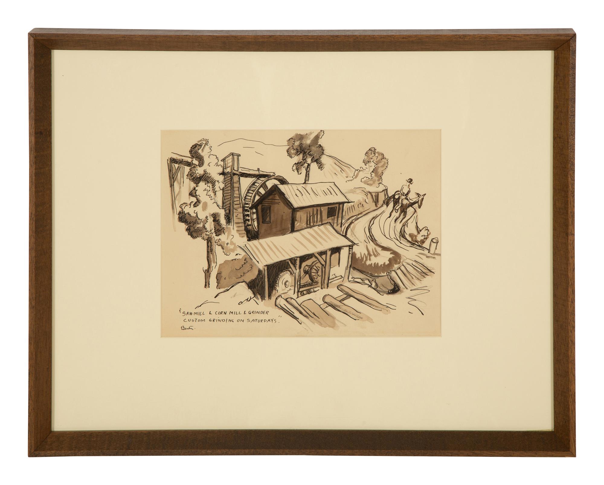 Saw Mill & Cornmeal & Grinder - Custom Grinding on Saturdays , c. 1928