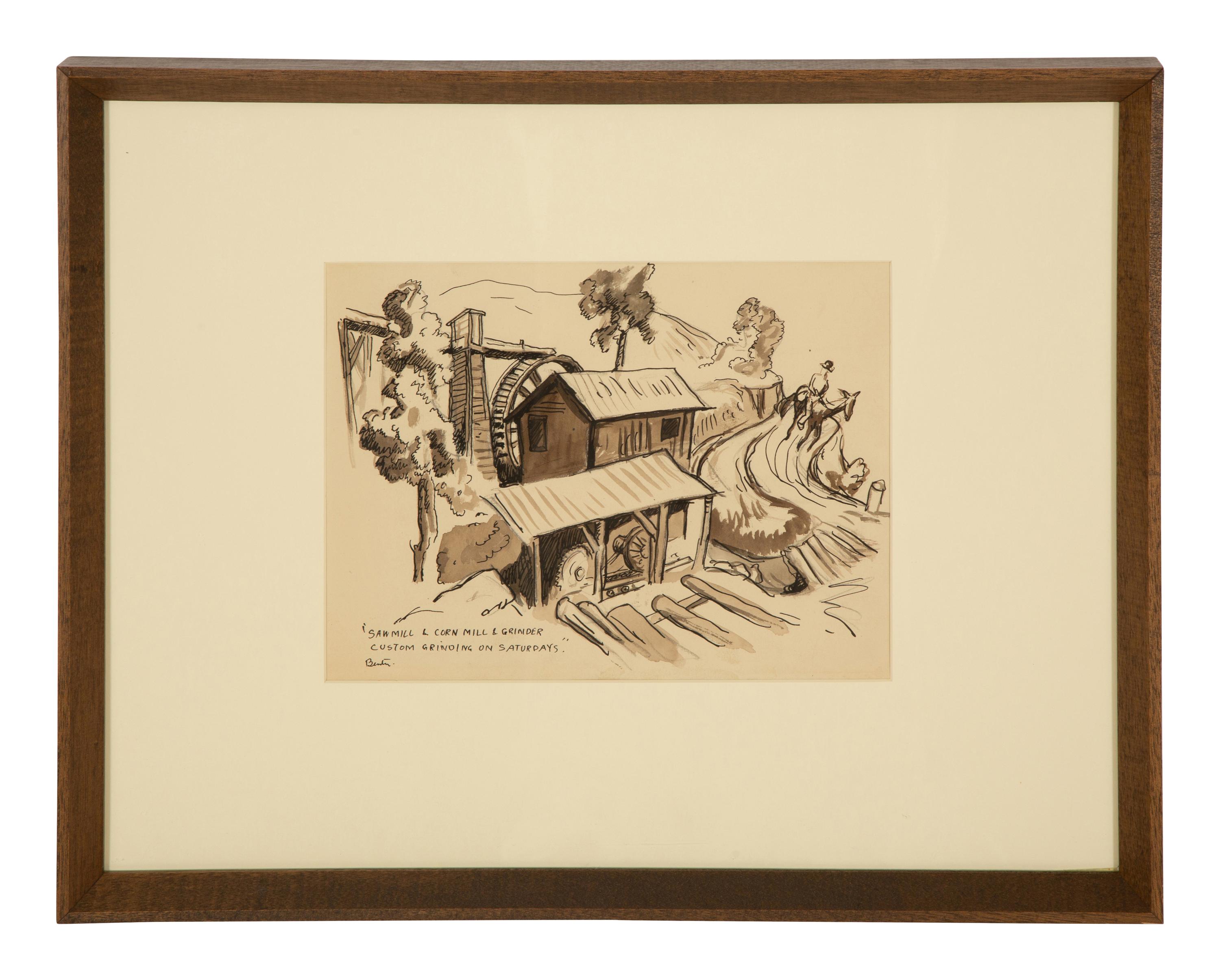Saw Mill & Cornmeal & Grinder - Custom Grinding on Saturdays , c. 1928