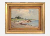 Charles Edwin Lewis Green (American, 1844-1915) - Coastal Landscape