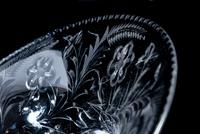 A Cut and Etched Glass Bowl